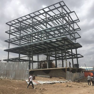 1 - 6階建てのプリファブ多階建ての鋼鉄ビル Q355b Q235b 絶縁性が良い