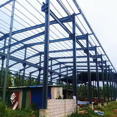 迅速な設置 S355 多階建て プリファブリック 軽鋼 倉庫 建物のプラン 棚 セット