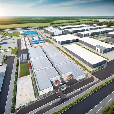 現代の設計 工業用鋼鉄構造 プリファブ 倉庫 建築 最適効率