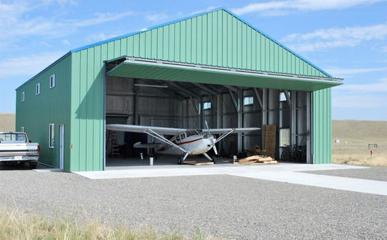 モジュール式 簡単に組み立てられる 鉄鋼構造 航空機 ハンガー 現代の経済 プリファブリック 産業 ハンガー 小型軽量倉庫