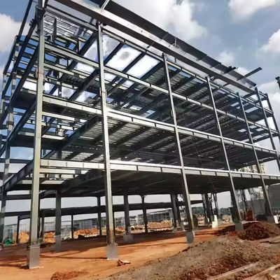 予算に適した 多階建て プリファブリック 重鋼ハウス 高層鋼構造物 建物 倉庫 ワークショップ