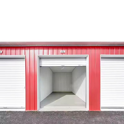プレハブ式セルフストレージユニット ミニ小屋 軽鋼構造フレームとアルミ合金窓付き