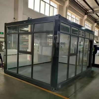 20ft ガラスカーテンウォール 店舗のためのコンテナハウス 展示室