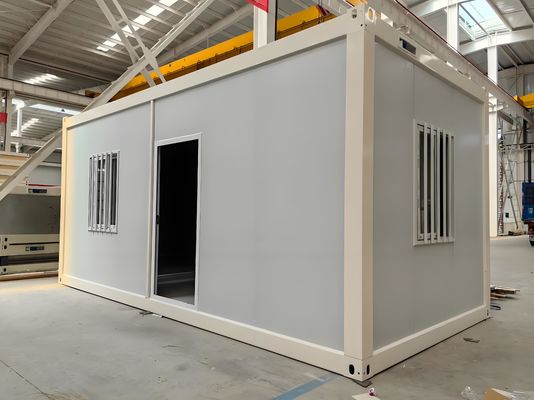 20フィート迅速設置フラットパックコンテナハウスタイニーホームショップ