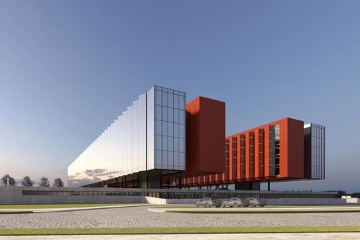 カスタマイズされた高品質の機関向け建物展示ホール、マルチスパン鉄骨造り小屋、専門的なプレハブ鉄骨構造建物設計工場