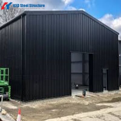 迅速な設置 S355 多階建て プリファブリック 軽鋼 倉庫 建物のプラン 棚 セット