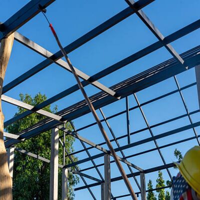 工業用大型スパン環境配慮型防食鋼構造プラント