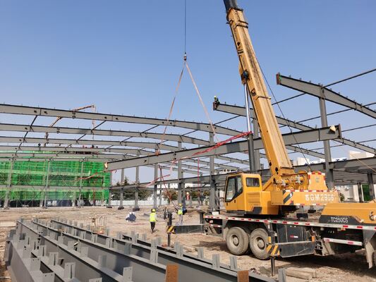 Q355B 溶接 H ビーム 鉄筋構造 産業用貯蔵のための建設